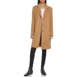 Women's Walker Wool Coat, Camel, Medium
