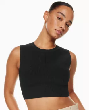 Sculpt Knit Muscle Cropped Tank