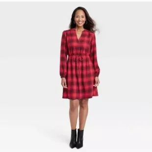 knox rose long sleeve dress Women's Long Sleeve Wrap Dress
