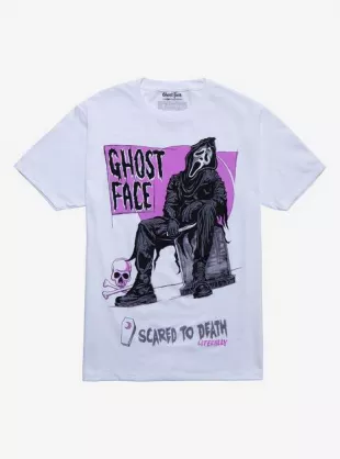 Scream Ghost Face Scared To Death T-Shirt