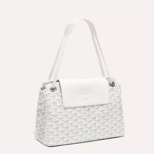 White Roulette Shoulder Bag