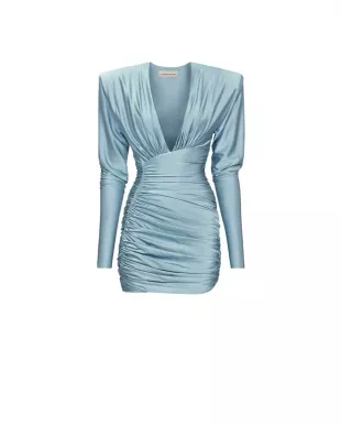 Mini Dress in Draped Jersey