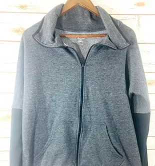 Women's Grey and Black Jacket