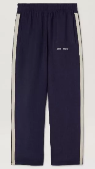Purple Linen Track Pants
