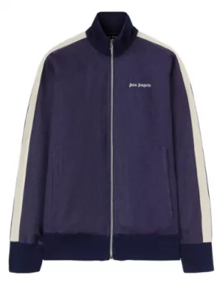 Purple Linen Track Jacket