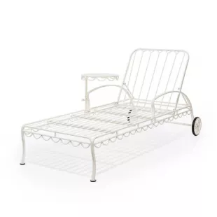 Busness & Pleasure - The Al Fresco Sun Lounger in Antique White