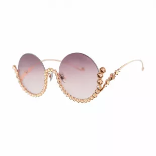 Half Moon Rose Gold Sunglasses