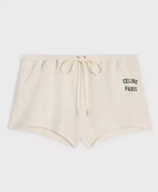 ショートパンツ CELINE | CELINE PARIS MINI SHORTS IN COTTON FLEECE Celine - Paris Mini Shorts in Cotton Fleece