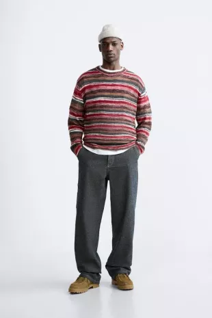 ★ZARA★ STRIPED JACQUARD SWEATER STRIPED JACQUARD SWEATER - striped | ZARA United States