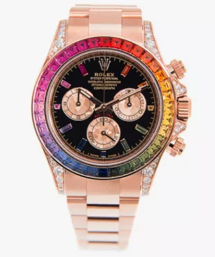 Everose Gold & Rainbow Bezel Cosmograph Daytona