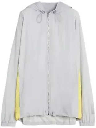 x Future Grey & Yellow Logo Windbreaker Jacket