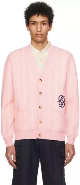 Pink 'Le Cardigan Rayé' Cardigan