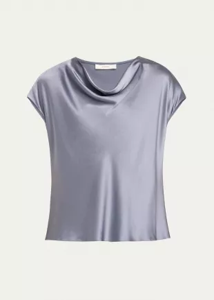 Haut En Soie Satin BCBG Max Azria - Taille XXS - Couleur Lavender Mist - Neuf Avec étiquette