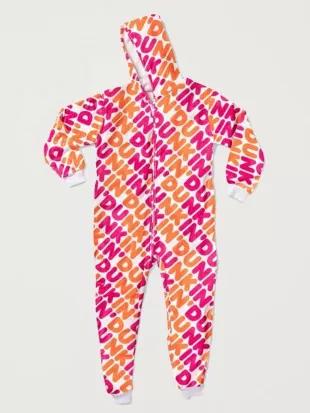 Dunkin Donuts Footed Pajamas