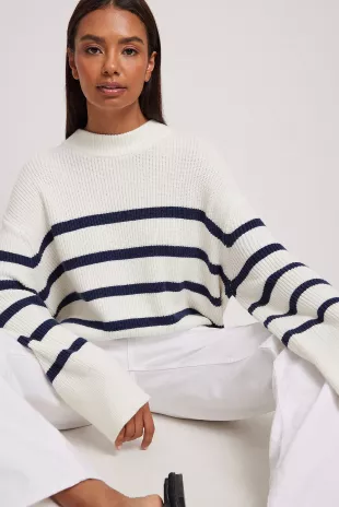 Knitted Striped Sweater