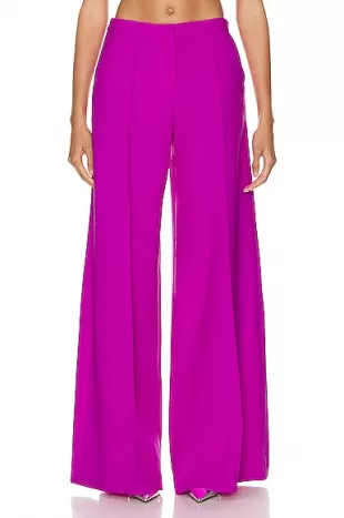 Wide Leg Trouser in Violet | FWRD