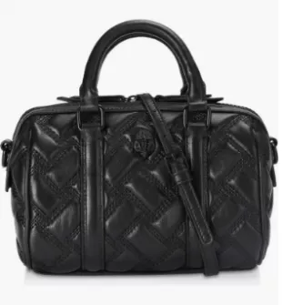 Kensington Boston Drench Quilted Leather Crossbody Bag