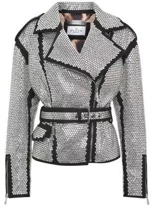 Crystal-Embellished Jacket