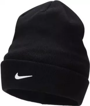 FB6492-010 K NK Peak Beanie SC SWSH Hat Unisex Black/White