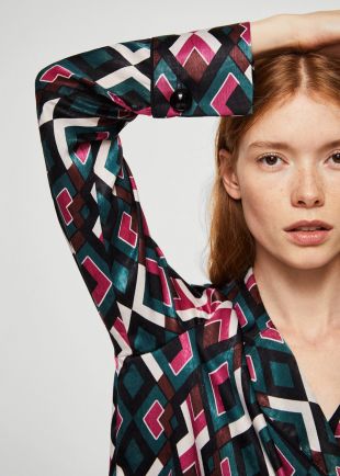 Chemise imprimée à boutons