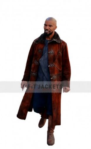 Robin Hood Jamie Foxx  Leather Coat