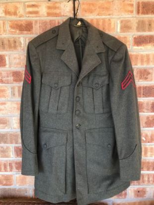 VTG Original USMC Marine Corps Uniform Coat / Tunic & Patch WW II | eBay