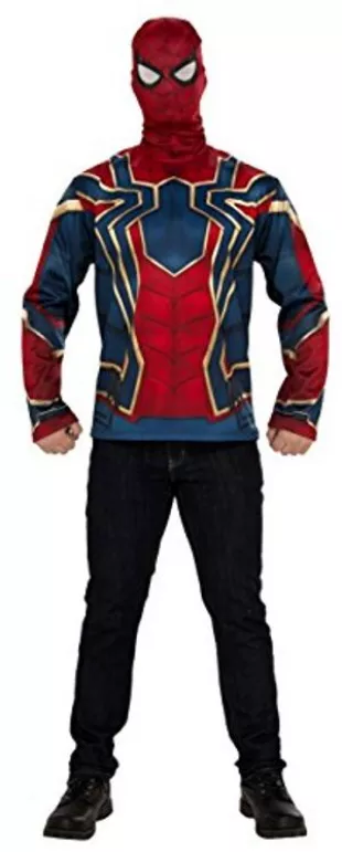 Marvel Avengers Infinity War Iron Spider-Man Costume Top et Masque Party Fournitures comme illustré, Standard
