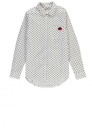 chemise à pois