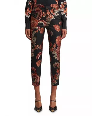 Jasmine Stripe Trouser Tobacco main image 1
