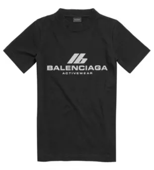 Black Activewear Logo Small T Shirt