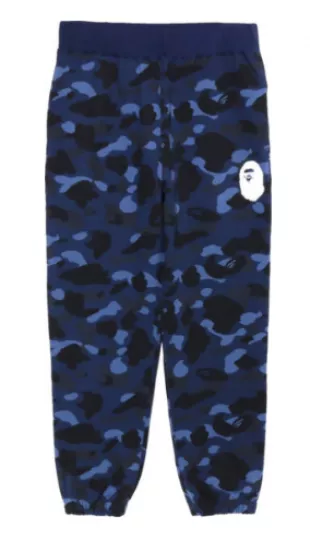 BAPE Color Camo Shark Sweatpants Navy