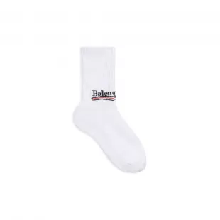 White Political Campaign Socks