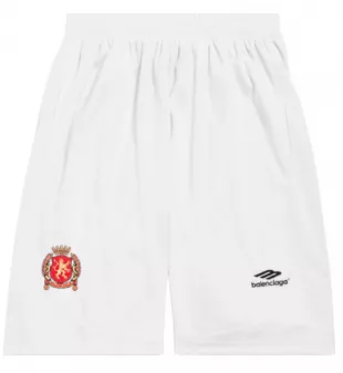 White Baggy Soccer Shorts
