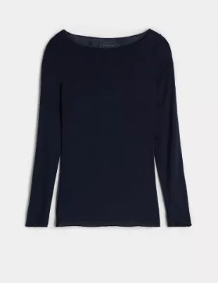 Boat Neck Modal Cashmere Ultralight Top
