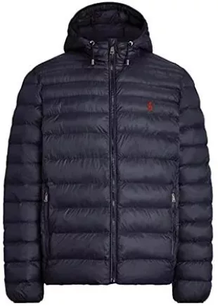 Hoodie Puffer Jacket (Navy)
