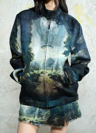 Ufo Tapestry Boyfriend Jacket