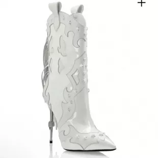 Panelled Cowboy Boots