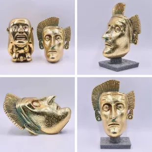 Francisco de Orellana golden death mask, idol Indiana Jones and the kingdom of the crystal skull