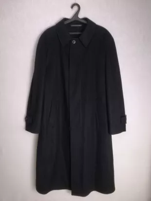 Alpen Loden Wool Coat, Mens Austrian Wool Jacket, Navy Long Trachten Overcoat, Oktoberfest Tyrol Folk Jacket, German Bavarian Coat