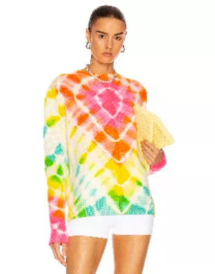 Cashmere Burst Simple Crew Sweawter