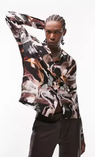 Painted Print Shirt