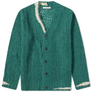Kalle Loose Knit Cardigan Pine Green