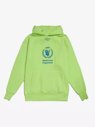 x World Food Programme Neon Yellow & Blue Hoodie