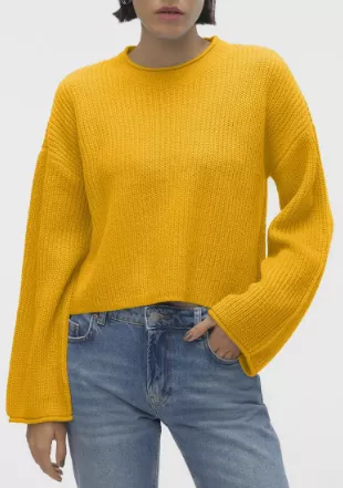 Sayla Rib Crop Sweater