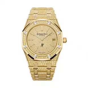 Yellow Gold Sapphires Royal Oak