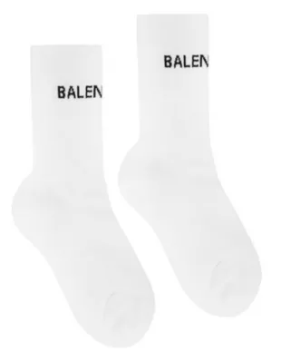 White Logo Tennis Socks