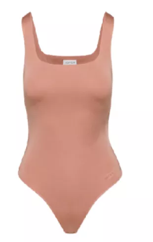 Contour Metallic Squareneck Bodysuit