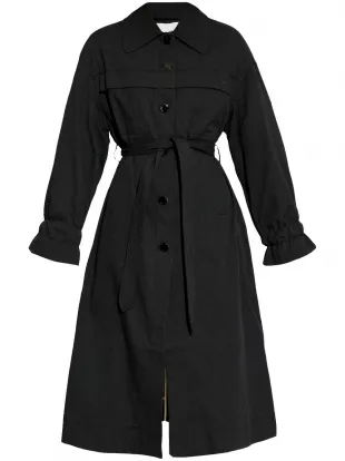 single breasted trench coat
