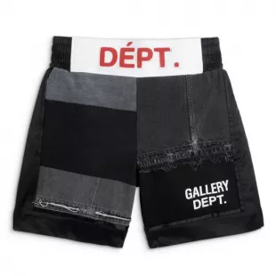 Gallery Dept. - Black Patchwork Boxing Shorts