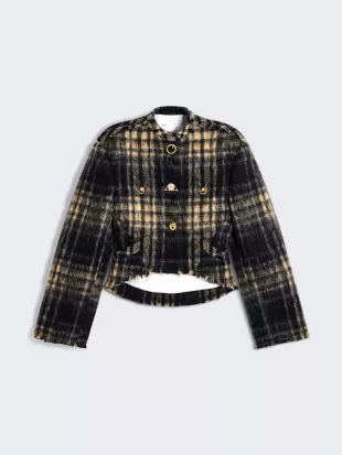 VESTE CARDIGAN TARTAN